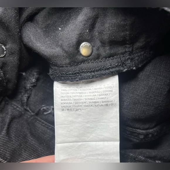 Mango MNG Women's Marion Black Denim Mini Skirt, Size S, Great Condition - Picture 9 of 9